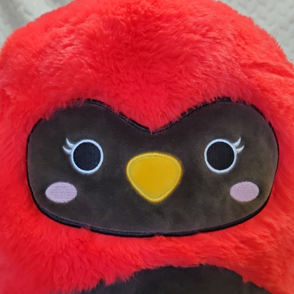 Cazlan Fuzzamallow Squishmallow Red Cardinal 12 Inch BNWT Wildlife Squad Plush - Picture 7 of 7